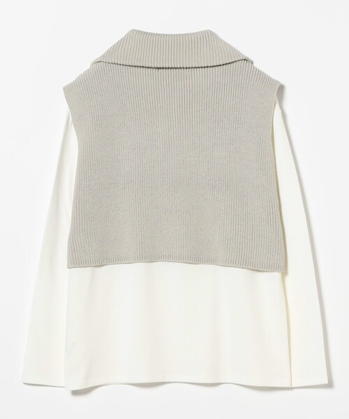 B:MING by BEAMS（ビーミングバイビームス）の「【セットアイテム】ベスト × ロング Tシャツ セット（ベスト・レディース・グレー/ホワイト系その他5/ブラック・ONE SIZE）」の8枚目の写真