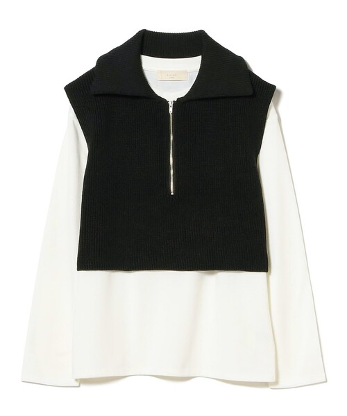 B:MING by BEAMS（ビーミングバイビームス）の「【セットアイテム】ベスト × ロング Tシャツ セット（ベスト・レディース・グレー/ホワイト系その他5/ブラック・ONE SIZE）」の18枚目の写真