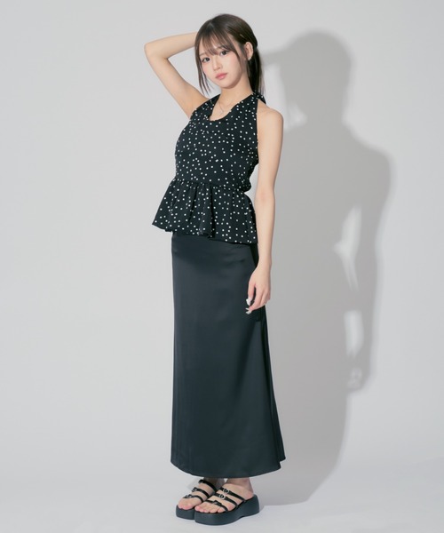 【極美品】  ネストローブ　コットンナンバープリントドロップショルダーTee moment+ タンクトップ ノースリーブ 「累計販売枚数1万枚突破