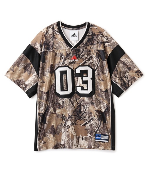adidas(アディダス)の「adidas OG CAMO FB JERS / アディダス OG カモ FB ジャージ(Tシャツ/カットソー・メンズ・リアルツリーカモ・L/M/XXL/XL)」の2枚目の写真