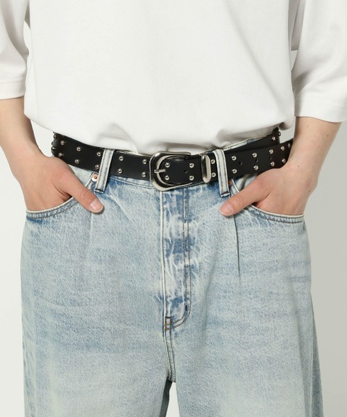 RAGEBLUE(レイジブルー)の「リアルレザー/アソートスタッズベルト(ベルト・メンズ・ホワイト/その他1・FREE)」の3枚目の写真