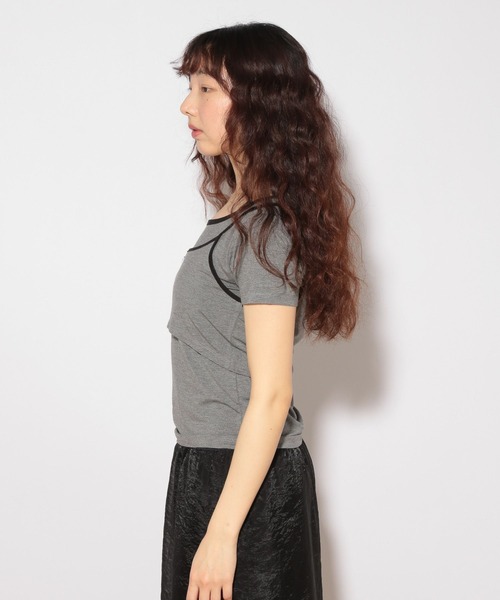 Heather(ヘザー)の「HOLiC カット2PTEE 497282(Tシャツ/カットソー・レディース・ライトブルー/グレー/アイボリー・FREE)」の10枚目の写真