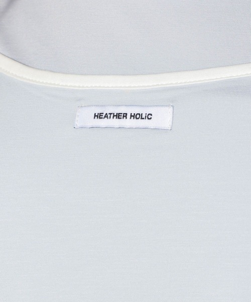 Heather(ヘザー)の「HOLiC カット2PTEE 497282(Tシャツ/カットソー・レディース・ライトブルー/グレー/アイボリー・FREE)」の18枚目の写真