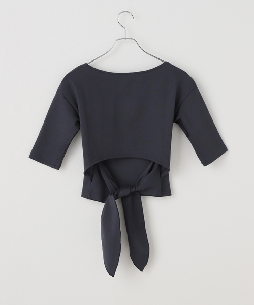 IENA LA BOUCLE バックリボンカットソー（Tシャツ/カットソー