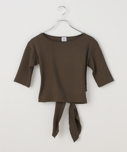 IENA LA BOUCLE バックリボンカットソー（Tシャツ/カットソー