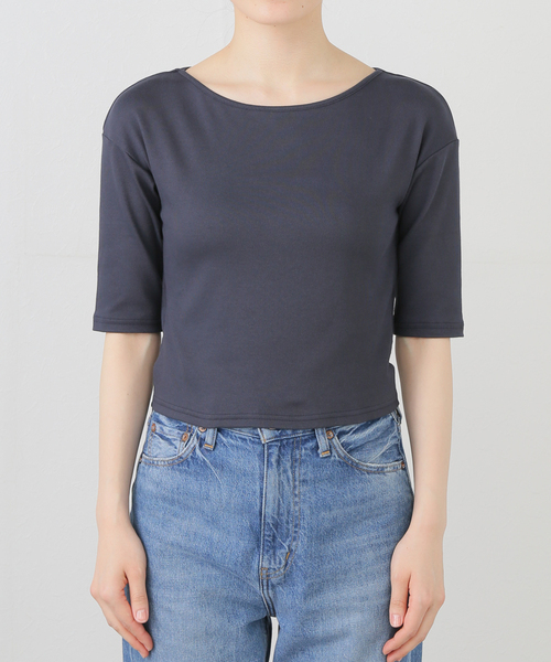 IENA LA BOUCLE バックリボンカットソー（Tシャツ/カットソー
