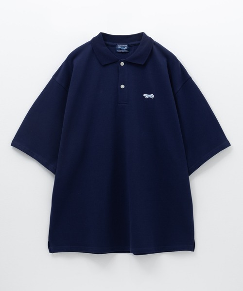 PENNEYS(ぺニーズ)の「PENNEY'S カノコポロシャツ【ユニセックス】(ポロシャツ・メンズ・ホワイト/オリーブ/サックスブルー/ネイビー・L/XL/M)」の3枚目の写真