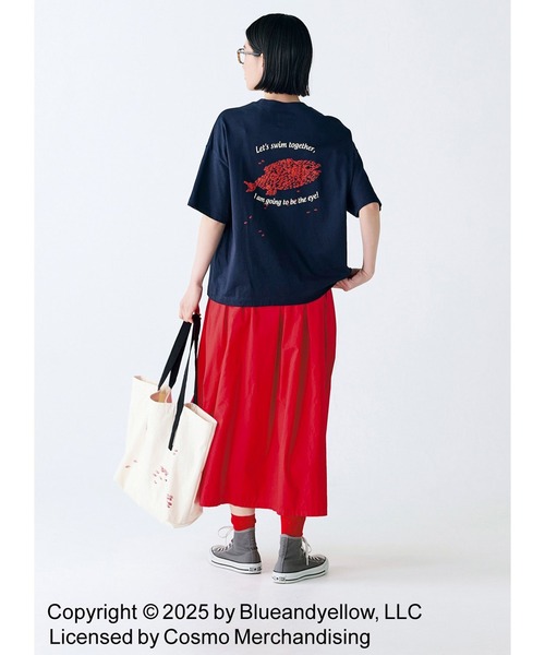 Sunny clouds（サニークラウズ）の「サニークラウズ　ｆｅａｔ．　Ｓｗｉｍｍｙ　スイミーバッグ（トートバッグ・レディース・キナリ・ONE SIZE）」の2枚目の写真