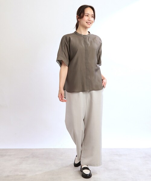 【夏SALE／E‐QUALITY／手洗い可】オフボディドルマンブラウス セール】【夏SALE／E‐QUALITY／手洗い可】オフボディドルマン