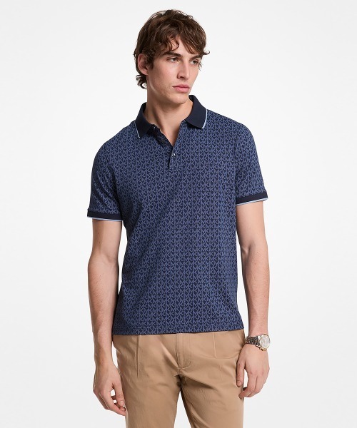 MICHAEL KORS(マイケルコース)の「MKシグネチャー ポロ(ポロシャツ・メンズ・ブルー系・XS)」の1枚目の写真