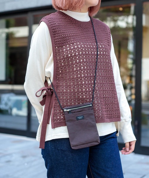 STANDARD SUPPLY（スタンダードサプライ）の「[ STANDARD SUPPLY ] SIMPLICITY SLING PURSE M / スリングパースM（ショルダーバッグ・レディース・ダークブラウン・M）」の16枚目の写真