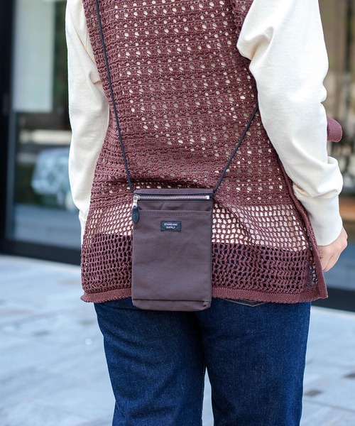 STANDARD SUPPLY（スタンダードサプライ）の「[ STANDARD SUPPLY ] SIMPLICITY SLING PURSE M / スリングパースM（ショルダーバッグ・レディース・ダークブラウン・M）」の18枚目の写真