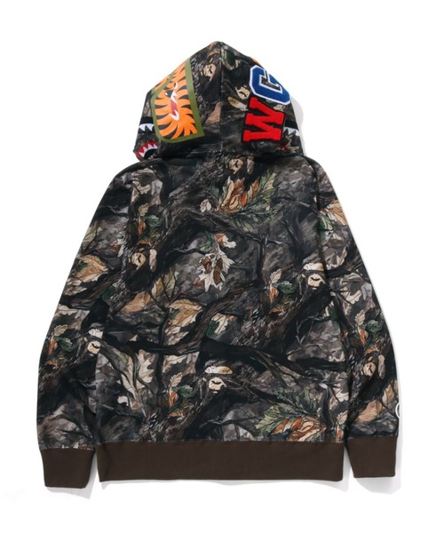 TREE EDGE CAMO SHARK FULL ZIP HOODIE（パーカー）｜A BATHING