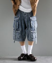 CRAFT STANDARD BOUTIQUE | デニムテクノカーゴショードパンツ(カーゴパンツ)