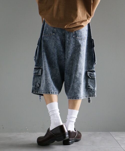 CRAFT STANDARD BOUTIQUE（クラフトスタンダードブティック）の「デニムテクノカーゴショードパンツ（カーゴパンツ・メンズ・ブラック/インディゴブルー・L/XL/M）」の13枚目の写真