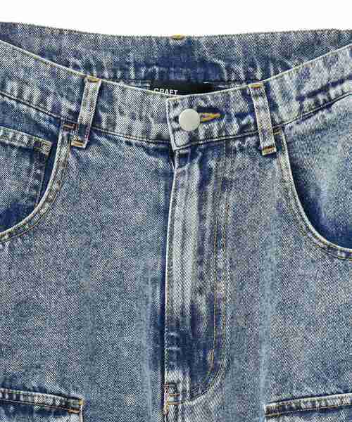 CRAFT STANDARD BOUTIQUE（クラフトスタンダードブティック）の「デニムテクノカーゴショードパンツ（カーゴパンツ・メンズ・ブラック/インディゴブルー・L/XL/M）」の20枚目の写真