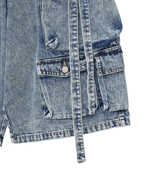 CRAFT STANDARD BOUTIQUE（クラフトスタンダードブティック）の「デニムテクノカーゴショードパンツ（カーゴパンツ・メンズ・ブラック/インディゴブルー・L/XL/M）」の21枚目の写真