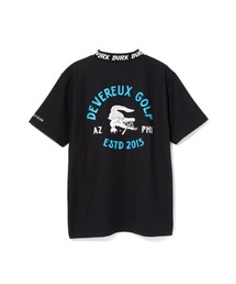 DEVEREUX GOLF（デヴァローゴルフ）の「Classic Logo Rib モックネッククロコTシャツ（Tシャツ/カットソー）」