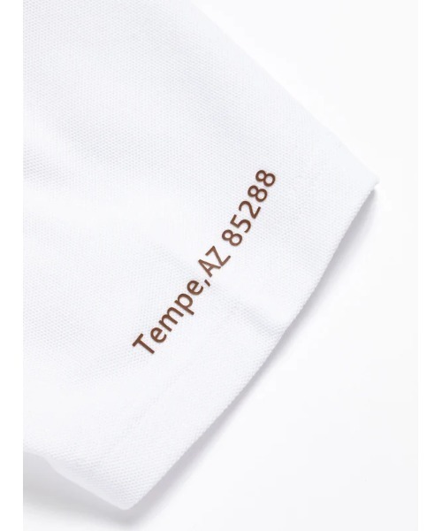 DEVEREUX GOLF（デヴァローゴルフ）の「Classic Logo Rib モックネッククロコTシャツ（Tシャツ/カットソー・メンズ・オレンジ/アクア/ホワイト/ブラック・MEDIUM/LARGE/SMALL/X-LARGE）」の8枚目の写真