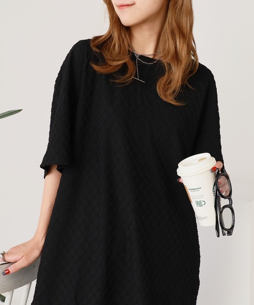 ROOPTOKYO(ループトウキョウ)の「ジャガード織り ベーシックTシャツ メンズ 秋物 秋服 2026年秋冬(Tシャツ/カットソー・メンズ・ブラック/ホワイト・L/M)」の16枚目の写真