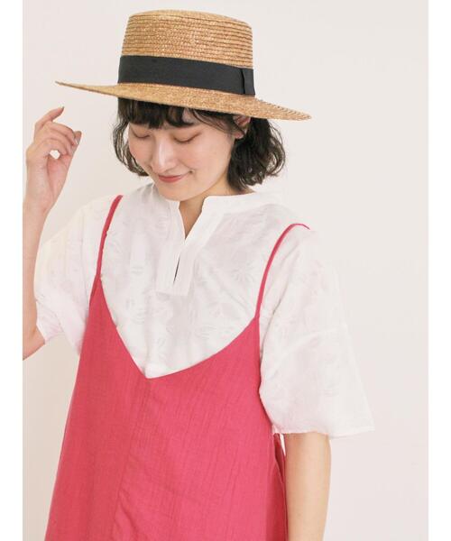 Samansa Mos2（サマンサ モスモス）の「ボイルキャミワンピース（ワンピース・レディース・レッド/グリーン/キナリ/モカ/パープル/ブラック・F）」の16枚目の写真