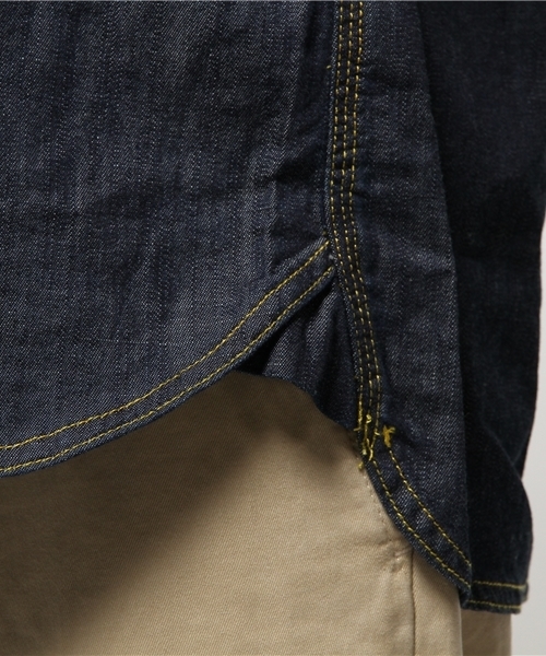 ALDIES（アールディーズ）の「Broadway Shirts シャンブレーシャツ（シャツ/ブラウス・メンズ・ネイビー/ブルー・MEDIUM/SMALL/LARGE）」の8枚目の写真
