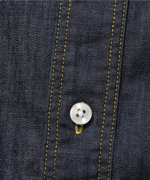 ALDIES（アールディーズ）の「Broadway Shirts シャンブレーシャツ（シャツ/ブラウス・メンズ・ネイビー/ブルー・MEDIUM/SMALL/LARGE）」の10枚目の写真