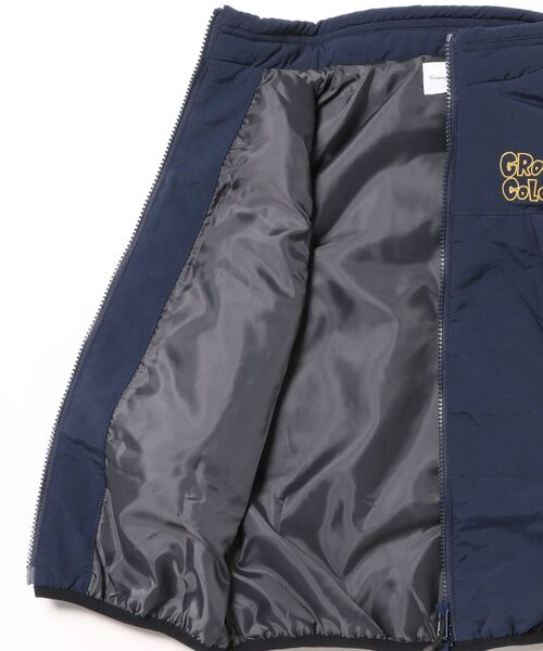 GROOVY COLORS（グルービーカラーズ）の「Nylon Taffeta Vest（ダウンベスト・キッズ・ネイビー・115/125）」の4枚目の写真