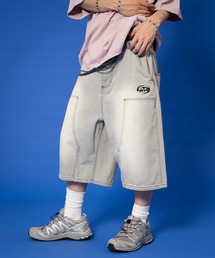 LTR DEPTH | LTR DEPTH/ダブルニーロゴデニムショーツ(デニムパンツ)