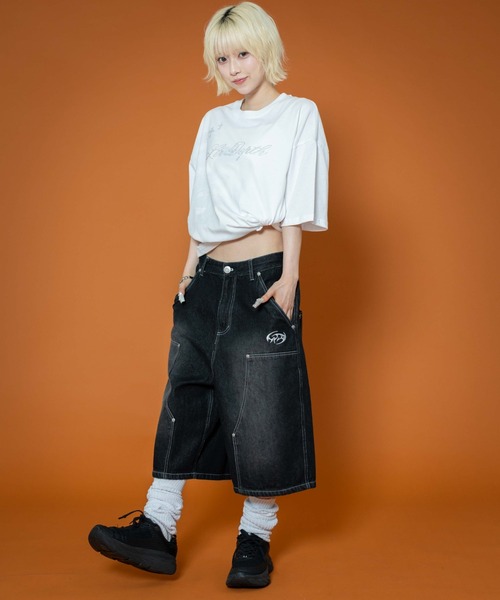 【新品】RATA デニムパンツ レギュラー丈 楽天市場】デニムタックワイドパンツ パンツ メンズ ボトムス