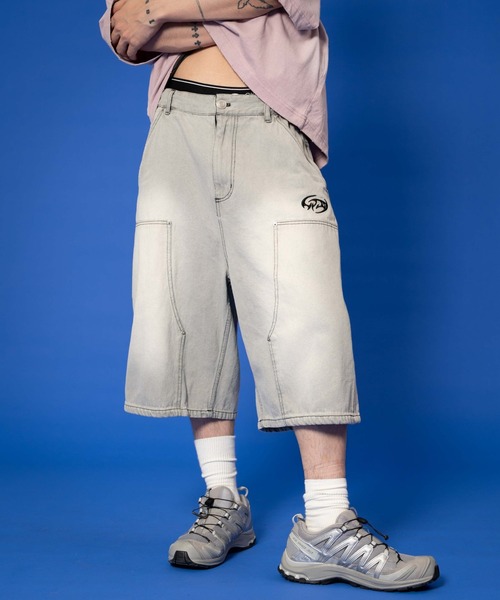 LTR DEPTH(レイターデプス)の「LTR DEPTH/ダブルニーロゴデニムショーツ(デニムパンツ・メンズ・ブラック系2/グレー・MEDIUM/LARGE)」の19枚目の写真