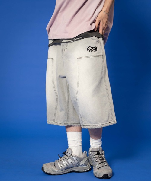 LTR DEPTH(レイターデプス)の「LTR DEPTH/ダブルニーロゴデニムショーツ(デニムパンツ・メンズ・ブラック系2/グレー・MEDIUM/LARGE)」の20枚目の写真