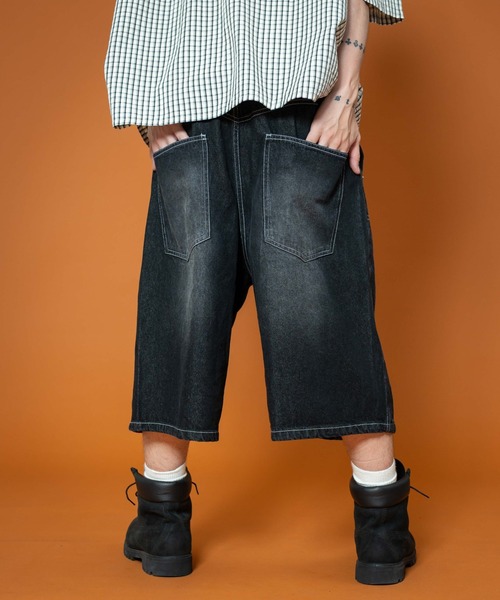 LTR DEPTH(レイターデプス)の「LTR DEPTH/ダブルニーロゴデニムショーツ(デニムパンツ・メンズ・ブラック系2/グレー・MEDIUM/LARGE)」の10枚目の写真