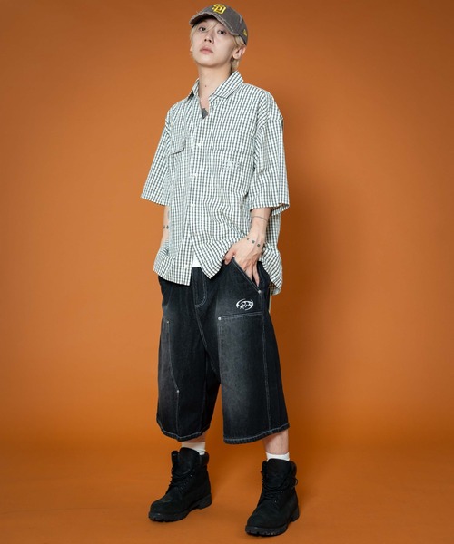 LTR DEPTH(レイターデプス)の「LTR DEPTH/ダブルニーロゴデニムショーツ(デニムパンツ・メンズ・ブラック系2/グレー・MEDIUM/LARGE)」の12枚目の写真