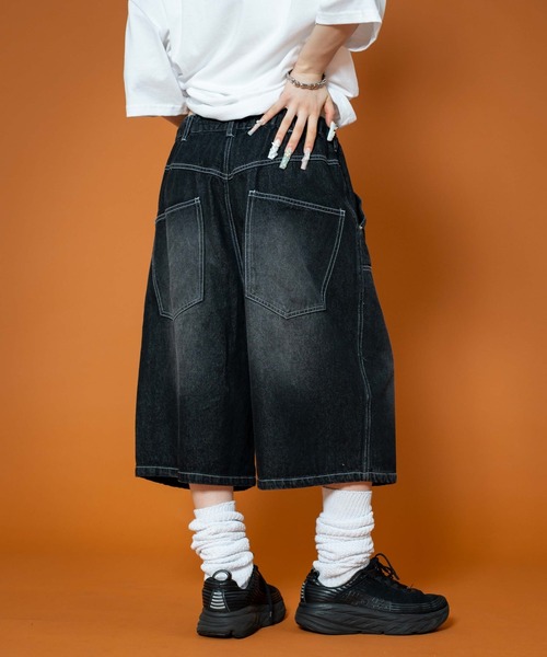 LTR DEPTH(レイターデプス)の「LTR DEPTH/ダブルニーロゴデニムショーツ(デニムパンツ・メンズ・ブラック系2/グレー・MEDIUM/LARGE)」の14枚目の写真