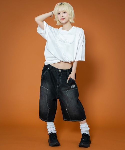 LTR DEPTH(レイターデプス)の「LTR DEPTH/ダブルニーロゴデニムショーツ(デニムパンツ・メンズ・ブラック系2/グレー・MEDIUM/LARGE)」の16枚目の写真