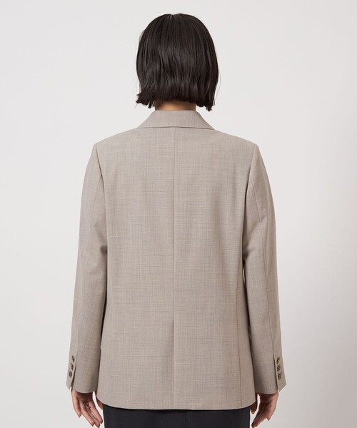 green label relaxing（グリーンレーベルリラクシング）の「カチリラ ダブル ジャケット -ウォッシャブル・ストレッチ-（テーラードジャケット・レディース・ライトグレー/その他1/ネイビー・36/40/38）」の17枚目の写真