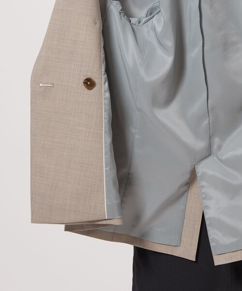 green label relaxing（グリーンレーベルリラクシング）の「カチリラ ダブル ジャケット -ウォッシャブル・ストレッチ-（テーラードジャケット・レディース・ライトグレー/その他1/ネイビー・36/40/38）」の22枚目の写真