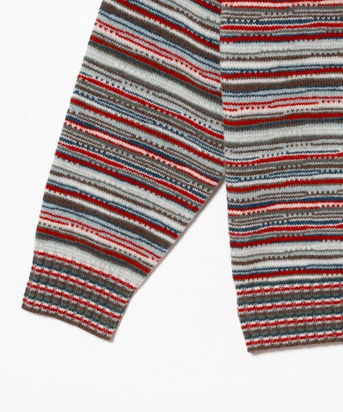 BEAMS PLUS(ビームスプラス)の「マルチストライプ カーディガン(カーディガン/ボレロ・メンズ・オレンジ/レッド・XL/L/M/S)」の15枚目の写真