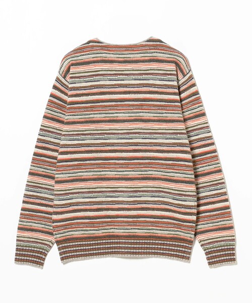 BEAMS PLUS(ビームスプラス)の「マルチストライプ カーディガン(カーディガン/ボレロ・メンズ・オレンジ/レッド・XL/L/M/S)」の7枚目の写真