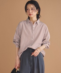 Doux archives | ストライプベーシックオーバーシャツ(シャツ/ブラウス)