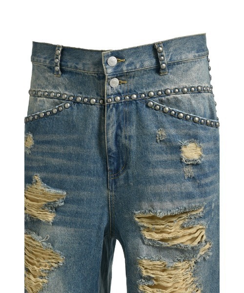 SUICIDE STUDS DENIM SHORTS（その他パンツ）｜BREATH（ブレス）の