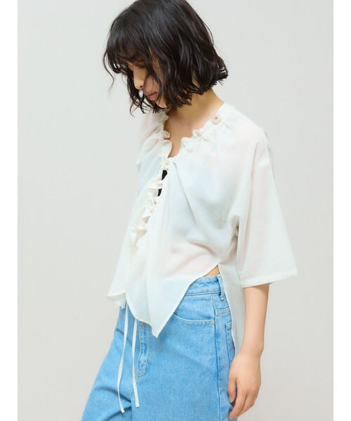 セール】MIDIUMISOLID for Ladies ハーフスリーブドロー