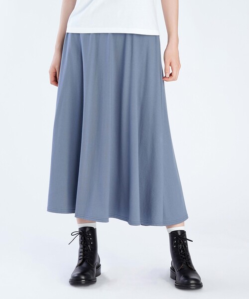 agnes b.（アニエスベー）の「コットン ロング フレアスカート "Milaine"（スカート・レディース・グレー系その他・1/2）」の5枚目の写真