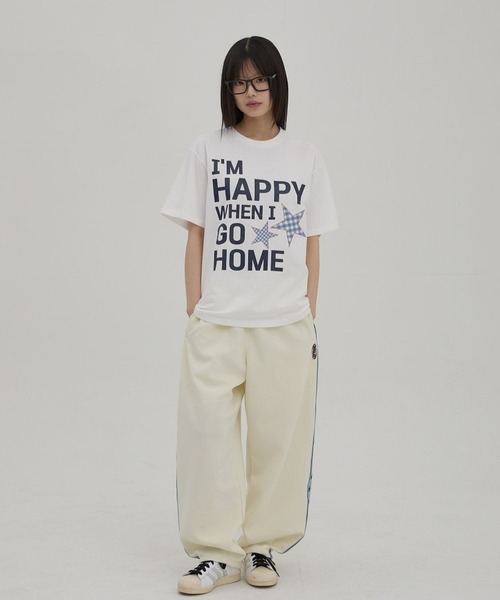 WaiKei(ワイケイ)の「★K-POPアイドル着用【UNISEX】Wai Kei/IM HAPPY Tシャツ(Tシャツ/カットソー・レディース・ピンク/ホワイト/ネイビー・MEDIUM/LARGE)」の14枚目の写真