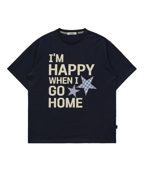 ☆K-POPアイドル着用【UNISEX】Wai Kei／IM HAPPY Tシャツ（T