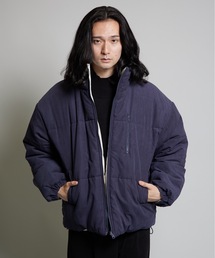 2WAYピーチ起毛*ナイロンテックリバーシブルジャケット