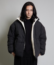 2WAYピーチ起毛*ナイロンテックリバーシブルジャケット