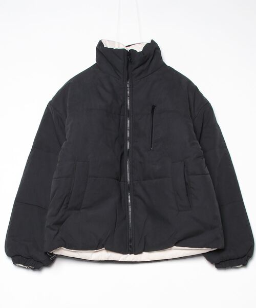 セール】2WAYピーチ起毛*ナイロンテックリバーシブルジャケット