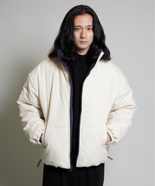 セール】2WAYピーチ起毛*ナイロンテックリバーシブルジャケット